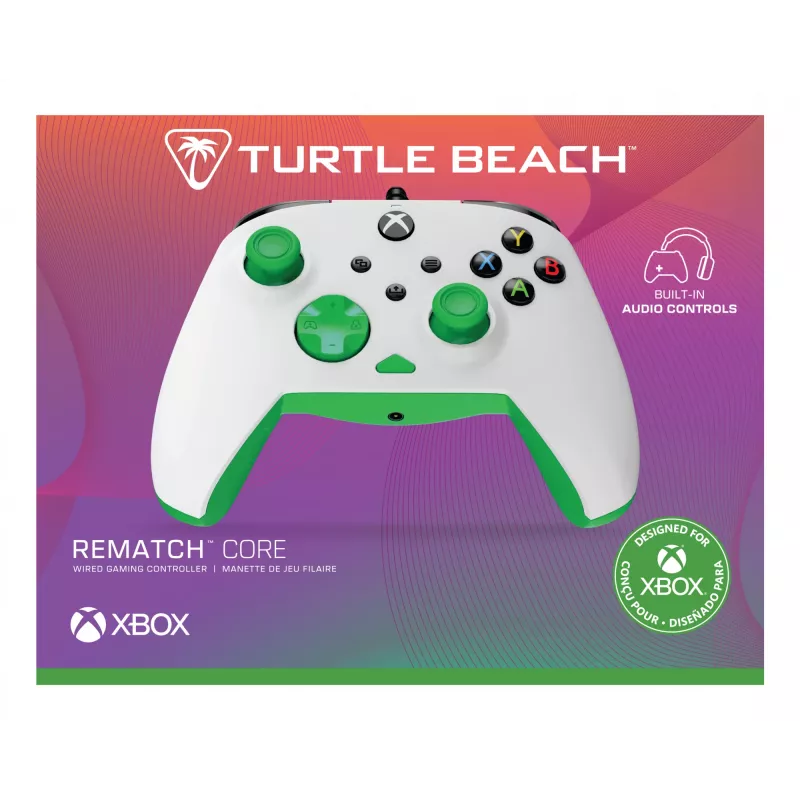 Žaidimų pultas Turtle Beach Rematch Core White Green USB PC Xbox Series