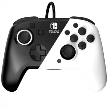 Valdiklis PDP Faceoff Deluxe+ Audio Wired Controller Black & White