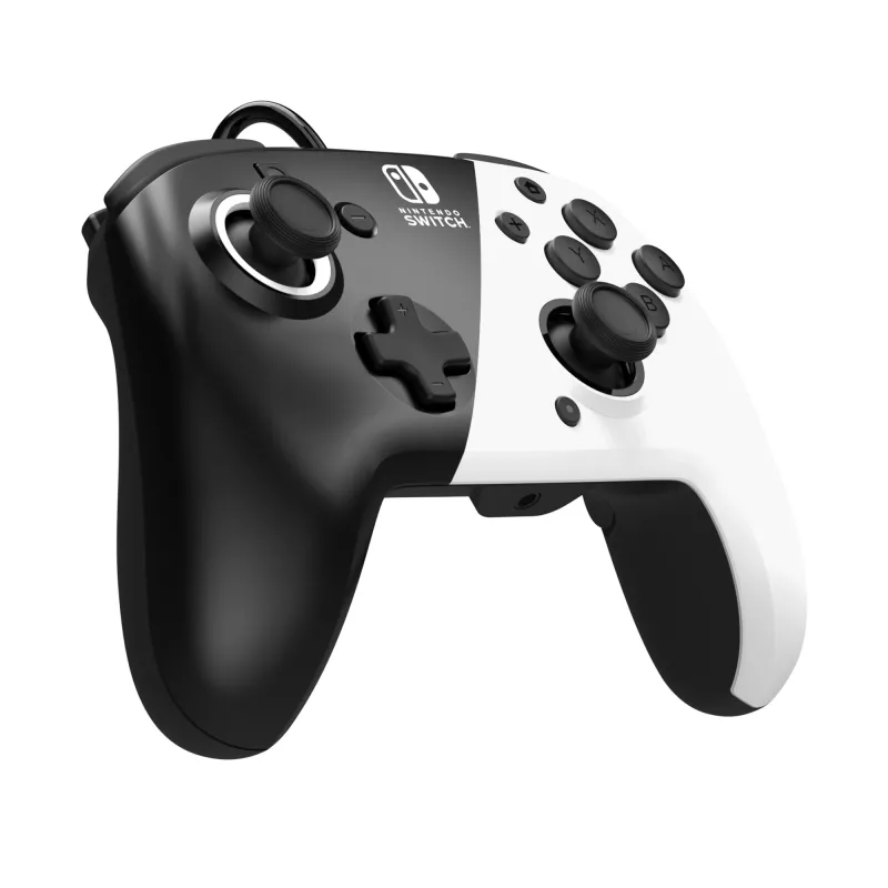 Valdiklis PDP Faceoff Deluxe+ Audio Wired Controller Black & White