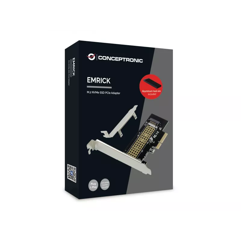 Conceptronic EMRICK M.2 NVMe SSD PCIe adapteris
