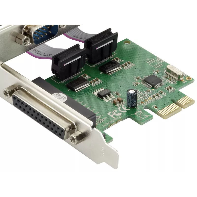 Conceptronic PCI Express plokštė su 1 lygiagrečiuoju ir 2 nuosekliaisiais prievadais