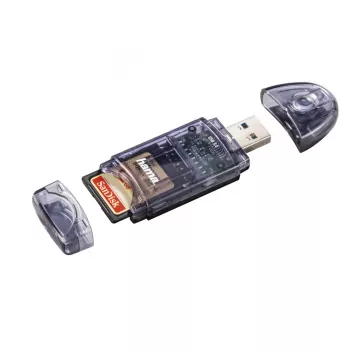Hama USB 3.0 kortelių skaitytuvas, SD/micro SD, antracito spalvos