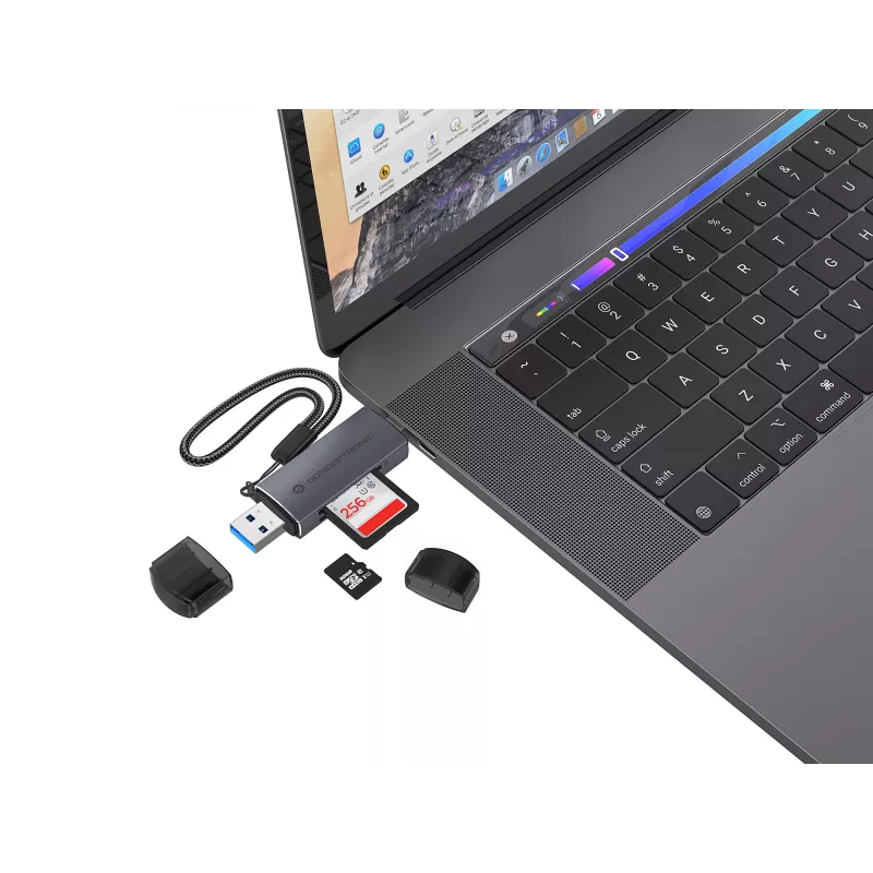 Conceptronic BIAN05G 2-in-1 USB 3.0 dviejų kištukų kortelių skaitytuvas, SD/MicroSD 3.0, UHS-I