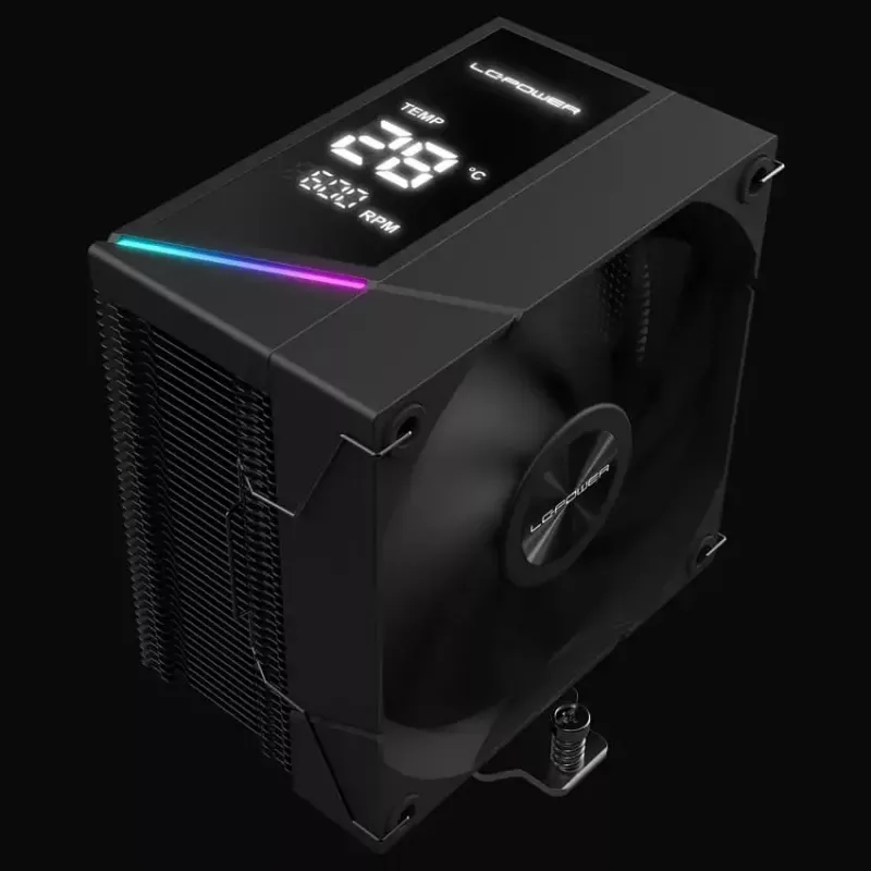 Procesoriaus aušintuvas LC-Power LC-CC-120-DB6 12 cm juodas 600-2200 RPM FDB