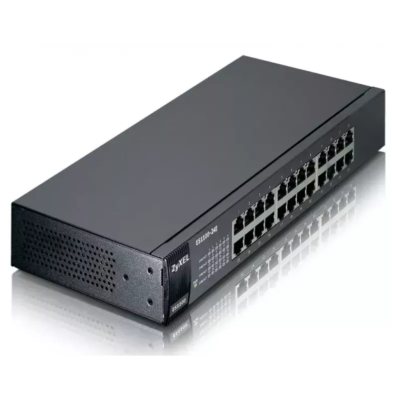 Nevaldytas jungiklis Zyxel ES1100-24E 24 RJ-45 prievadai 4.8 Gbit/s