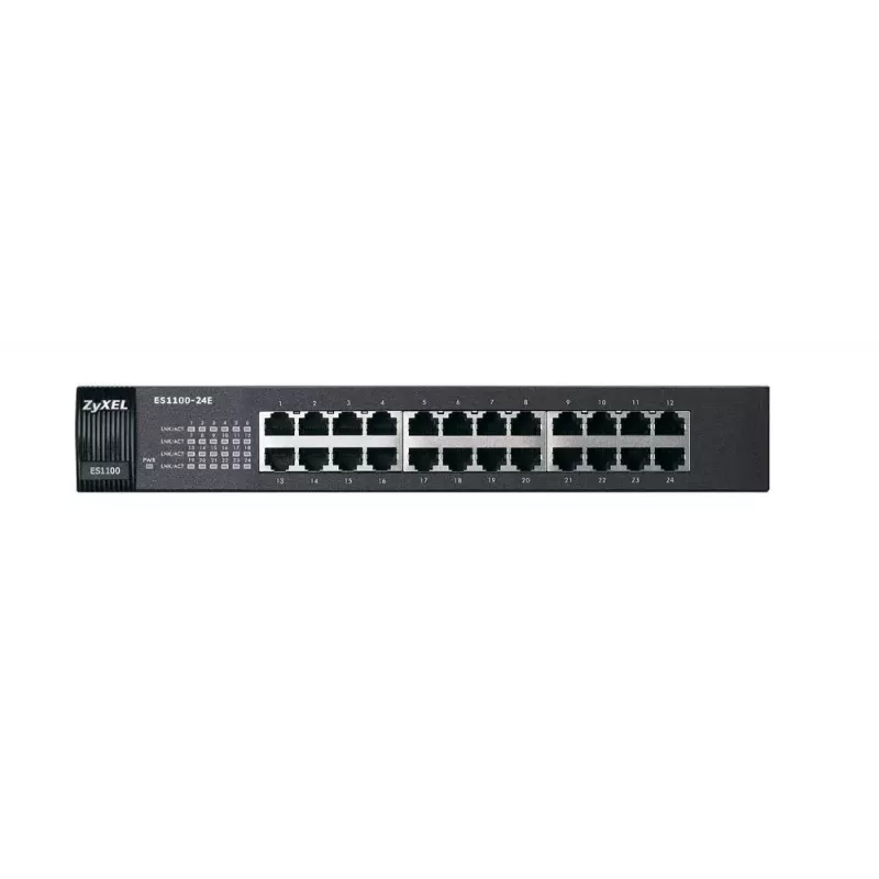 Nevaldytas jungiklis Zyxel ES1100-24E 24 RJ-45 prievadai 4.8 Gbit/s