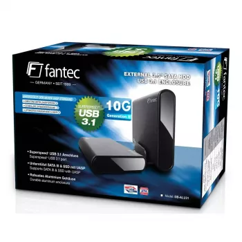 Išorinis HDD korpusas Fantec DB-ALU31 Black 3.5 colio