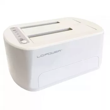 LC Power LC-DOCK-U3-VI - HDD / SSD Dockingstation - 2.5, 3.5 (6,4 cm, 8,9 cm) - 2 Sender/Kanal - SATA - USB 3,2 (Gen 2x1) - weiß, Eierschale (LC-DOCK-