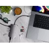 Satechi ST-U4MA3M USB Type-C adapteris 8K HDMI 100W PD pilkas