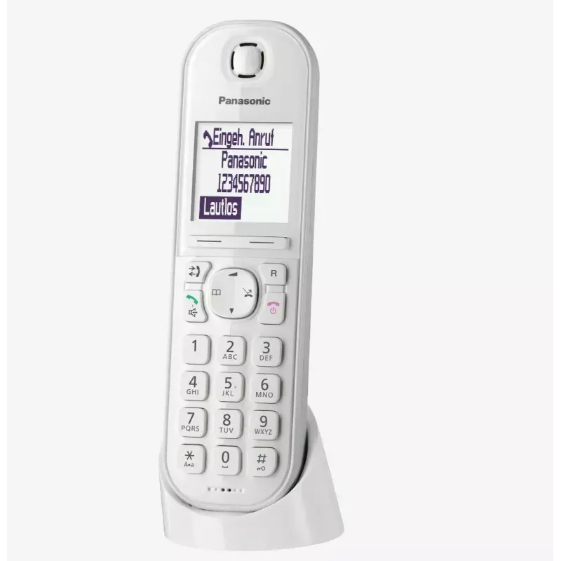 Panasonic KX-TGQ200GW DECT belaidis skaitmeninis telefonas, baltas