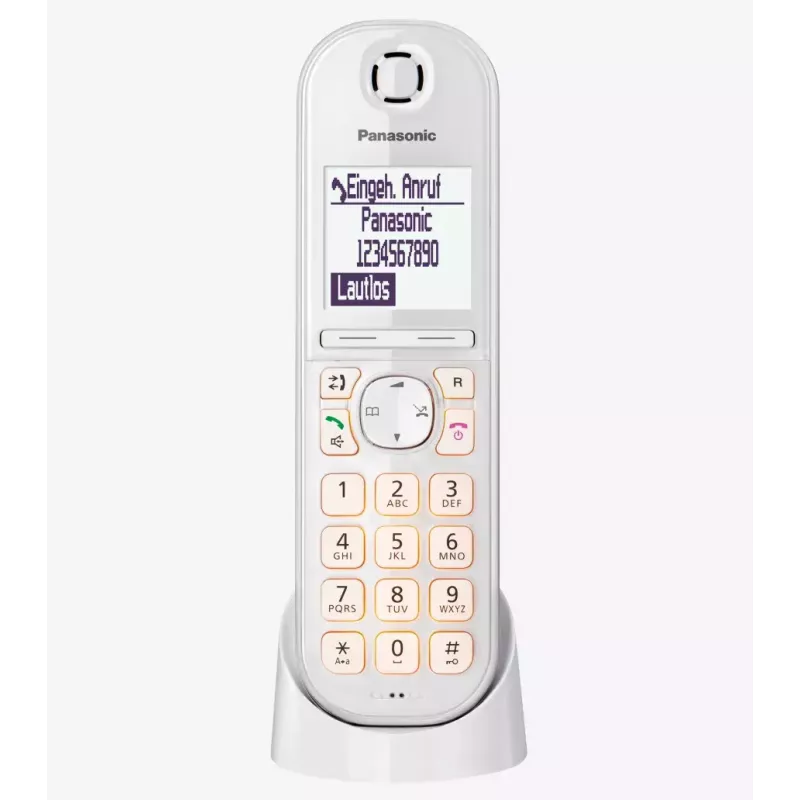 Panasonic KX-TGQ200GW DECT belaidis skaitmeninis telefonas, baltas