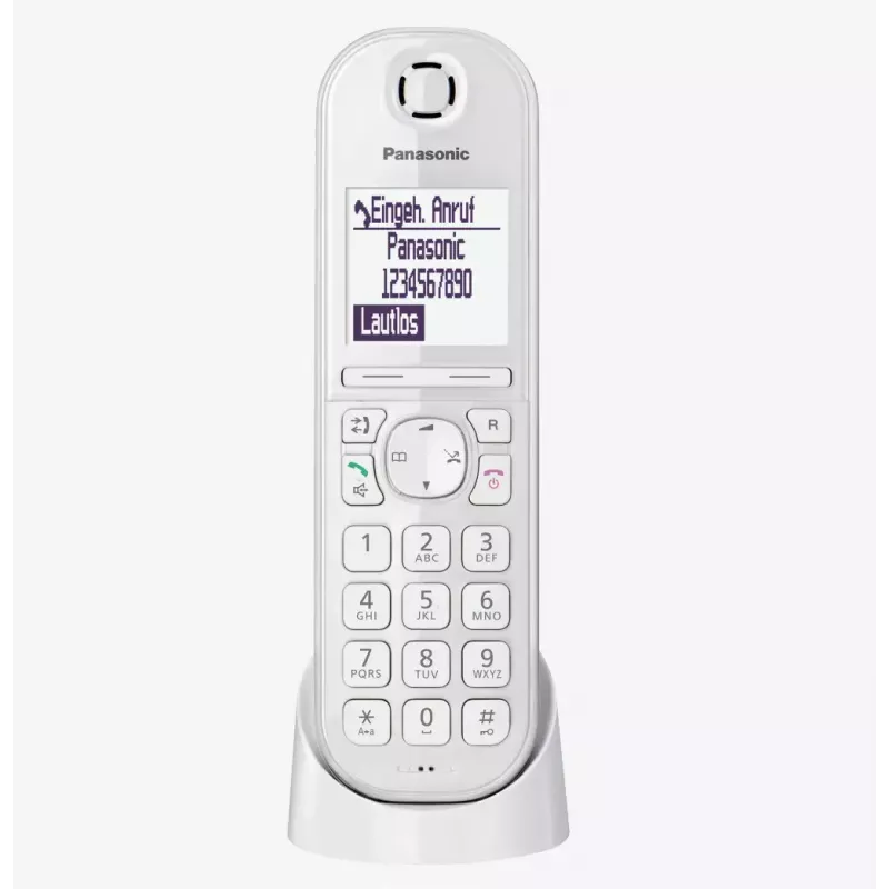 Panasonic KX-TGQ200GW DECT belaidis skaitmeninis telefonas, baltas