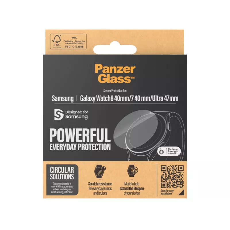 PanzerGlass ® Screen Protector Samsung Galaxy Watch8 40mm | Watch Ultra 47mm | Watch7 40mm