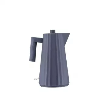 Elektrinis virdulys ALESSI Plissé 1.0 L 2200 W — termoplastinė derva, automatinis išsijungimas, nuimamas snapelio filtras, paslėptas pagrindas (baltas)