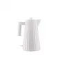 Elektrinis virdulys ALESSI Plissé 1.0 L 2200 W — termoplastinė derva, automatinis išsijungimas, nuimamas snapelio filtras, paslėptas pagrindas (baltas)
