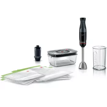 Panardintuvas Bosch Serie 4 MSM4B6V2 — 1000 W, 1,2 L indas, nuimamas velenas, juodas
