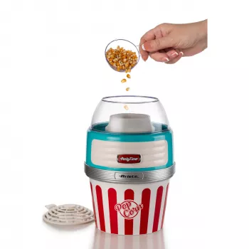 Ariete Popcorn XL spragintų kukurūzų aparatas, 1100 W, mėlynas