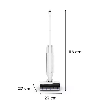 Rowenta X-Clean 10 2-in-1 šluotinis siurblys, šlapias/sausas, be maišelio, 200 W, sidabrinis/baltas