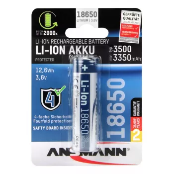 Įkraunama baterija Ansmann 1307-0001 Li-Ion 18650 3,6 V 3500 mAh