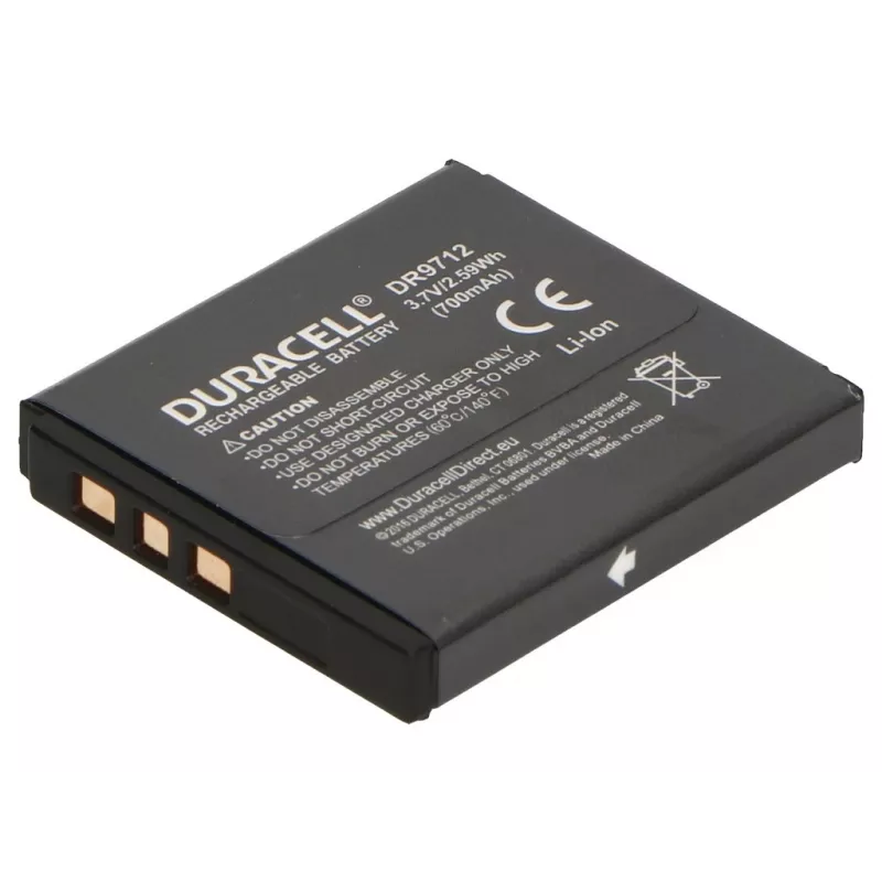 Duracell DR9712 ličio jonų baterija, skirta Kodak KLIC-7001, 700 mAh