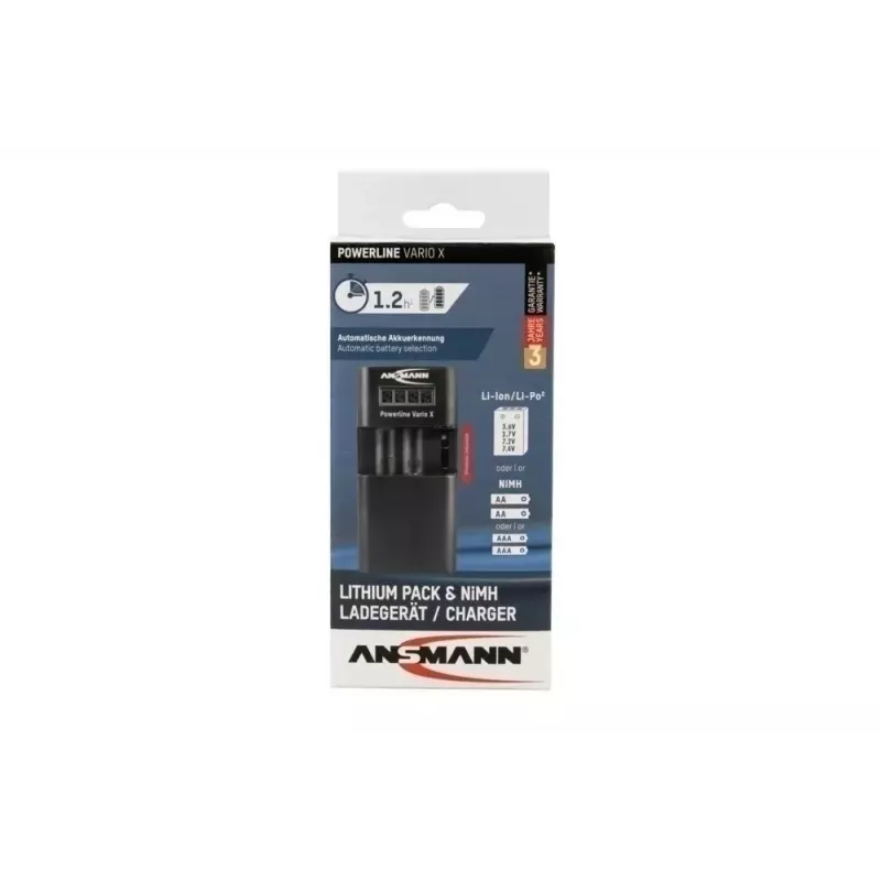 Baterijų įkroviklis Ansmann Powerline Vario X USB