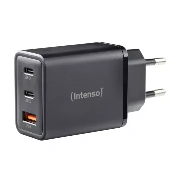 Intenso W65ACC 65W USB-C ir USB-A įkroviklis (juodas)