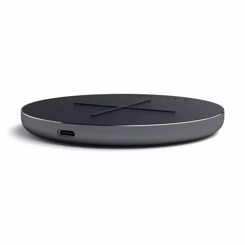Belaidis įkroviklis Satechi ST-IWCBM greitasis įkrovimas USB-C vidaus naudojimui juodas pilkas
