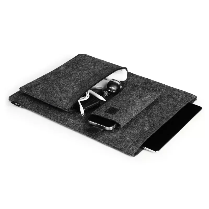 Dėklas nešiojamam kompiuteriui Durable Effect 41,7 cm (16,4 colio) antracitinis su 2 priekinėmis kišenėmis