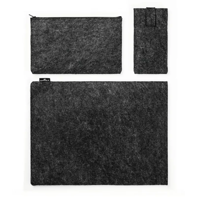 Dėklas nešiojamam kompiuteriui Durable Effect 41,7 cm (16,4 colio) antracitinis su 2 priekinėmis kišenėmis