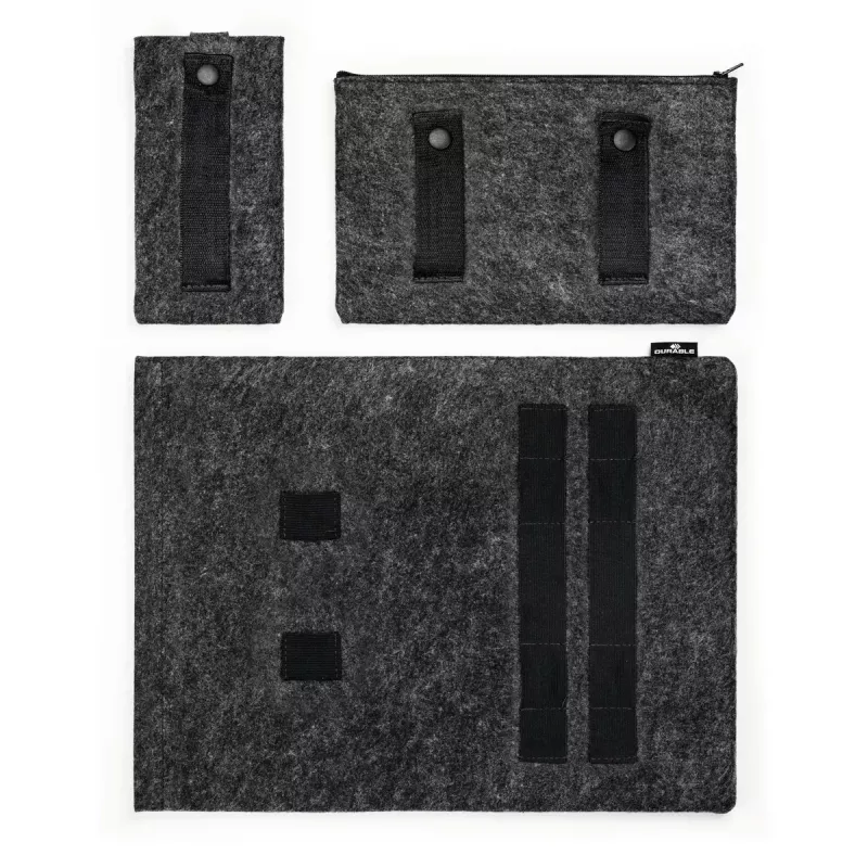 Dėklas nešiojamam kompiuteriui Durable Effect 41,7 cm (16,4 colio) antracitinis su 2 priekinėmis kišenėmis