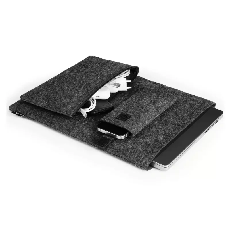 Dėklas nešiojamam kompiuteriui Durable Effect 41,7 cm (16,4 colio) antracitinis su 2 priekinėmis kišenėmis