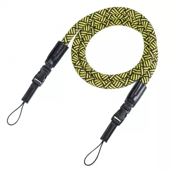 Fototechnikos diržas Hama Braid 120, nailoninis, juodas/geltonas, 120 cm