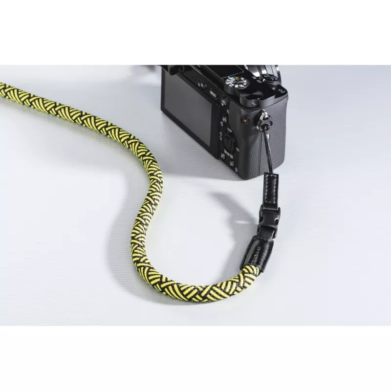 Fototechnikos diržas Hama Braid 120, nailoninis, juodas/geltonas, 120 cm