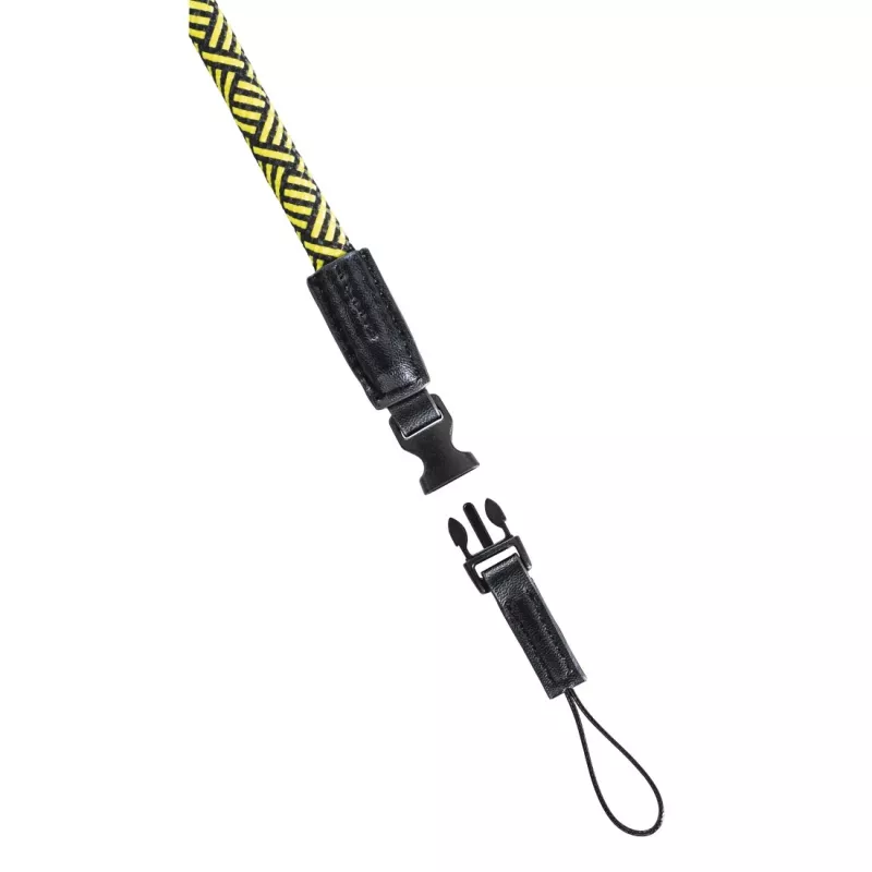 Fototechnikos diržas Hama Braid 120, nailoninis, juodas/geltonas, 120 cm
