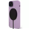 Decoded D23IPO14MBCS9LR AntiMicrobial silikoninis telefono galinis dangtelis su MagSafe, iPhone 14 Plus, levandų atspalvio