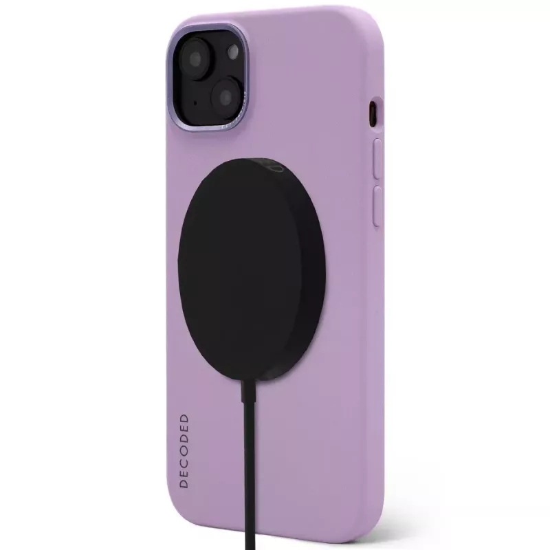 Decoded D23IPO14MBCS9LR AntiMicrobial silikoninis telefono galinis dangtelis su MagSafe, iPhone 14 Plus, levandų atspalvio
