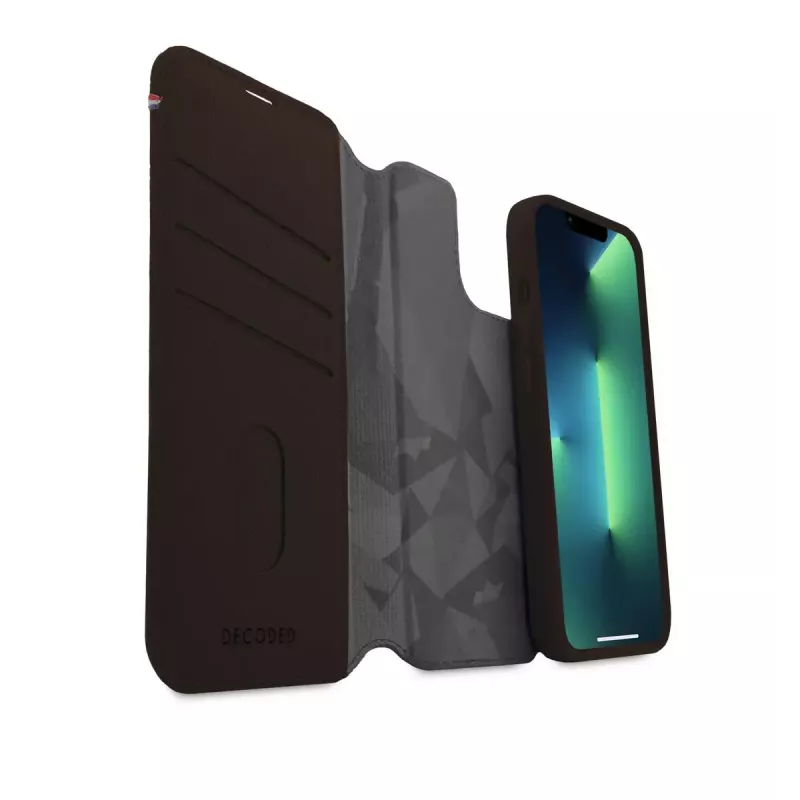 Dėklas su pinigine Decoded iPhone 14 Plus Ruda 6,7 colio 3 kortelių kišenės