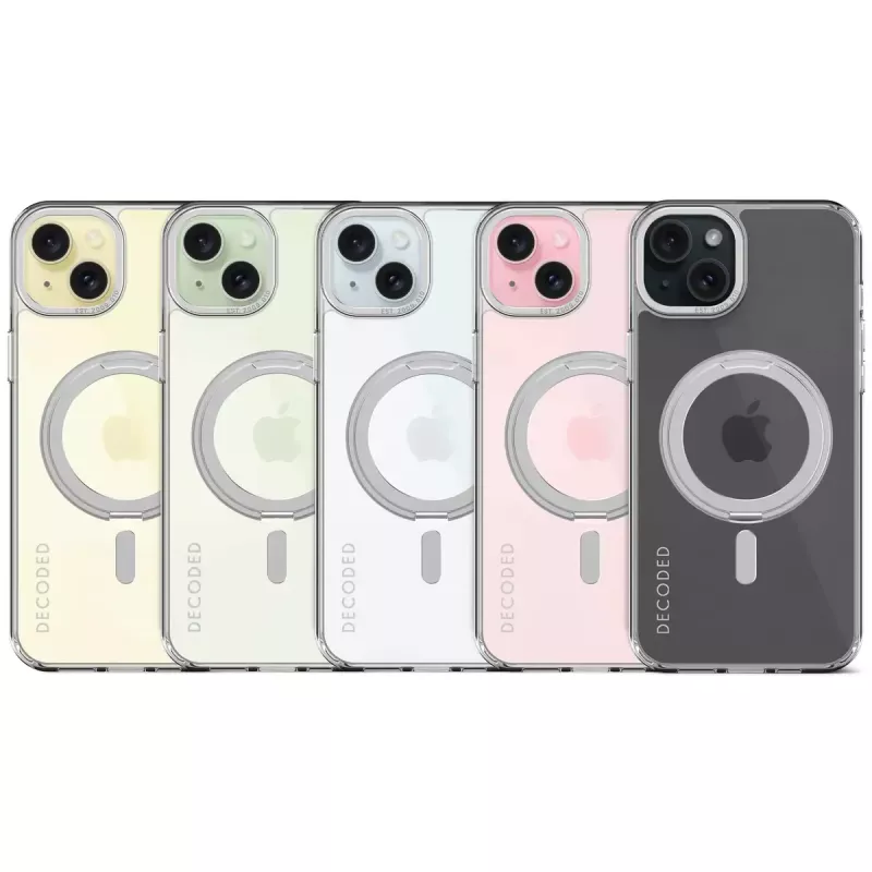 Dėklas DECODED iPhone 15 Plus 17 cm (6,7 colio) permatomas