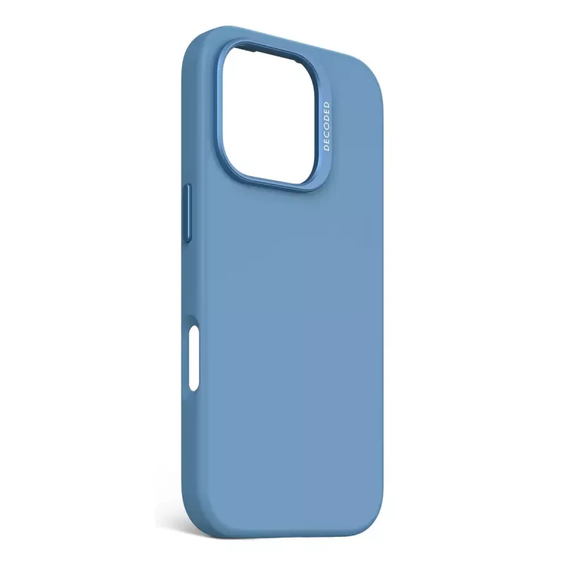 Decoded Silicone Case Cover Blue, mėlynas silikoninis dėklas, skirtas iPhone 16 Pro 6,3 colio