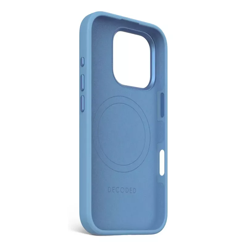Decoded Silicone Case Cover Blue, mėlynas silikoninis dėklas, skirtas iPhone 16 Pro 6,3 colio