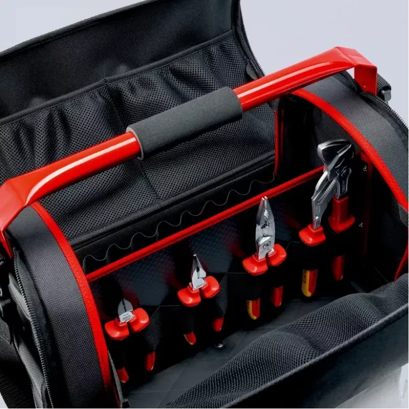 Dėklas įrankiams Knipex 00 21 08 LE juodas raudonas poliesteris