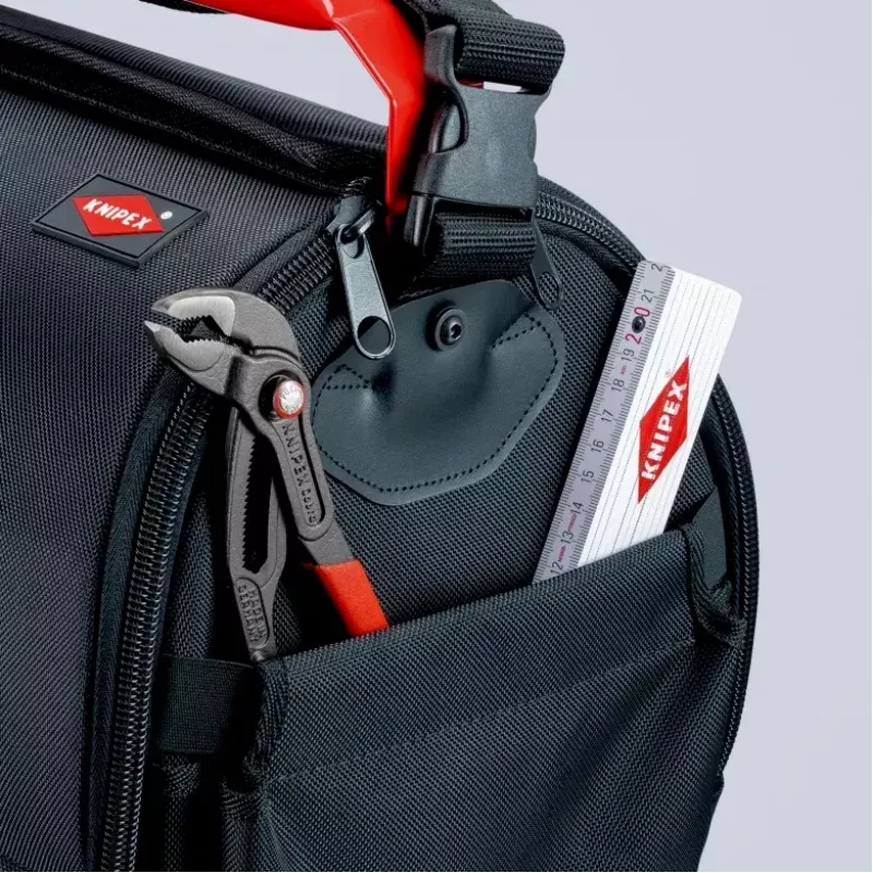 Dėklas įrankiams Knipex 00 21 08 LE juodas raudonas poliesteris