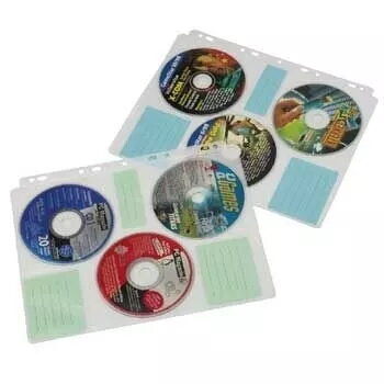 Hama CD-ROM įdėklai indeksiniai 60 diskų permatomi