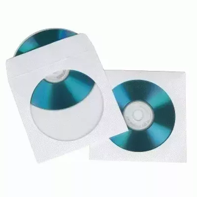 Hama CD-ROM popieriniai vokai 50 vnt., balti