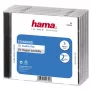 Hama CD Double Jewel Case standartinis, pakuotė 5 vnt., 2 diskai, skaidrus