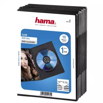DVD plonas dėklas Hama 51181 Juodas 1 diskas