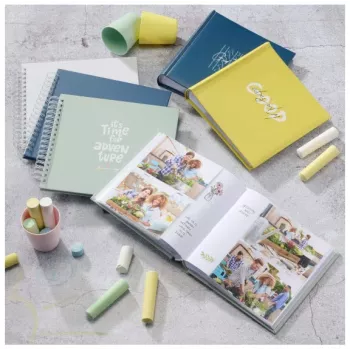 Nuotraukų albumas Hama Good Things Green 200 lapų 10 x 15 cm knygos įrišimas