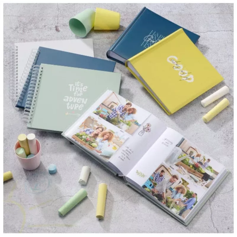 Nuotraukų albumas Hama Good Things Green 200 lapų 10 x 15 cm knygos įrišimas