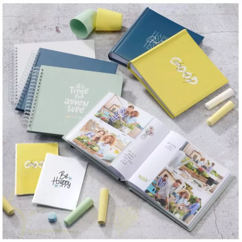 Nuotraukų albumas Hama Good Things Green 200 lapų 10 x 15 cm knygos įrišimas