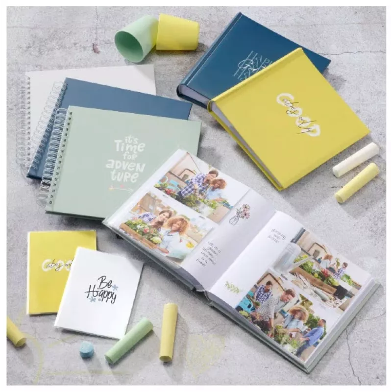 Hama Good Things geltonas nuotraukų albumas 200 lapų 10x15 knyginis įrišimas